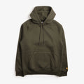 Carhartt WIP Chase Pullover Hoodie, Olive Gold, Detail Shot 1