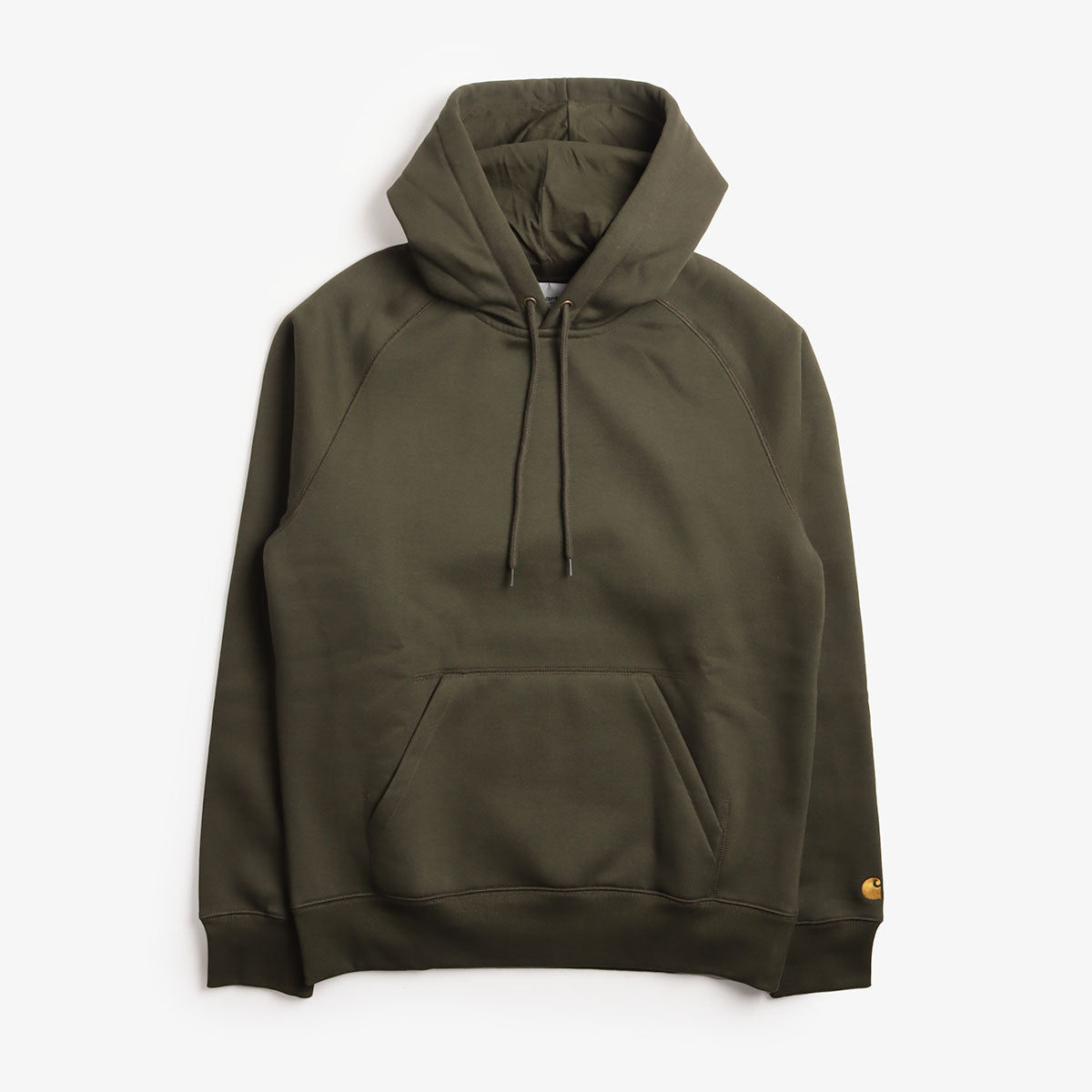 main Carhartt WIP Chase Pullover Hoodie, Olive Gold, Detail Shot 1