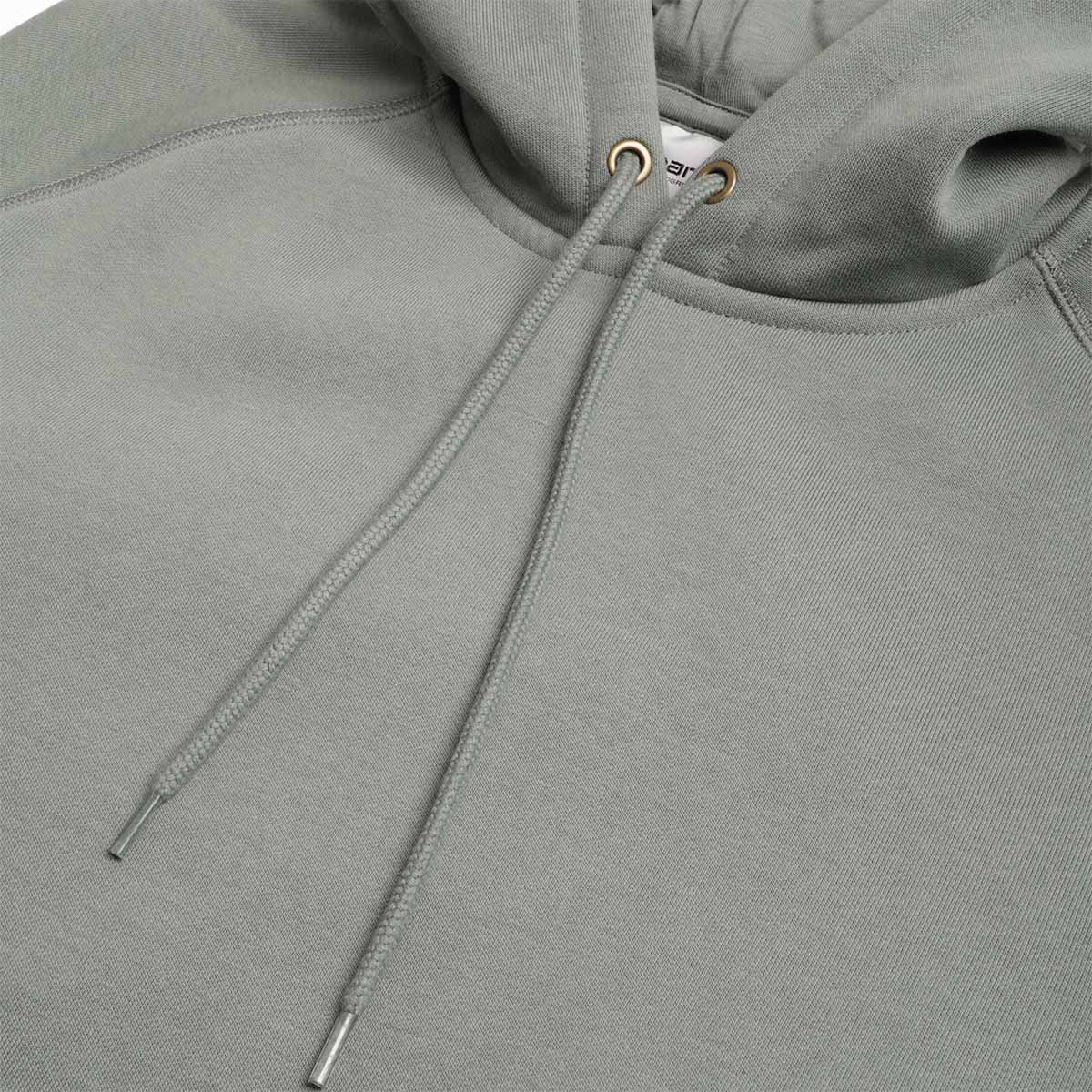 Carhartt WIP Chase Pullover Hoodie, Velvet Green Gold, Detail Shot 3