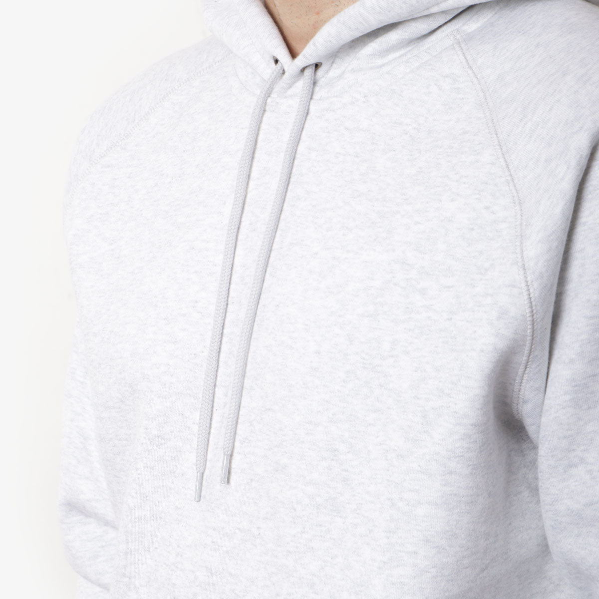 Carhartt WIP Chase Pullover Hoodie, Ash Heather Gold, Detail Shot 2