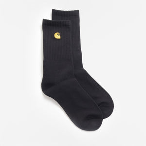 Chaussettes Carhartt WIP Chase - Noir/Or