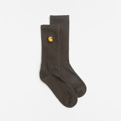 thumbnail Carhartt WIP Chase Socks, Olive Gold, Detail Shot 2