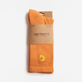 Carhartt WIP Chase Socks, Redhaven Gold, Detail Shot 1