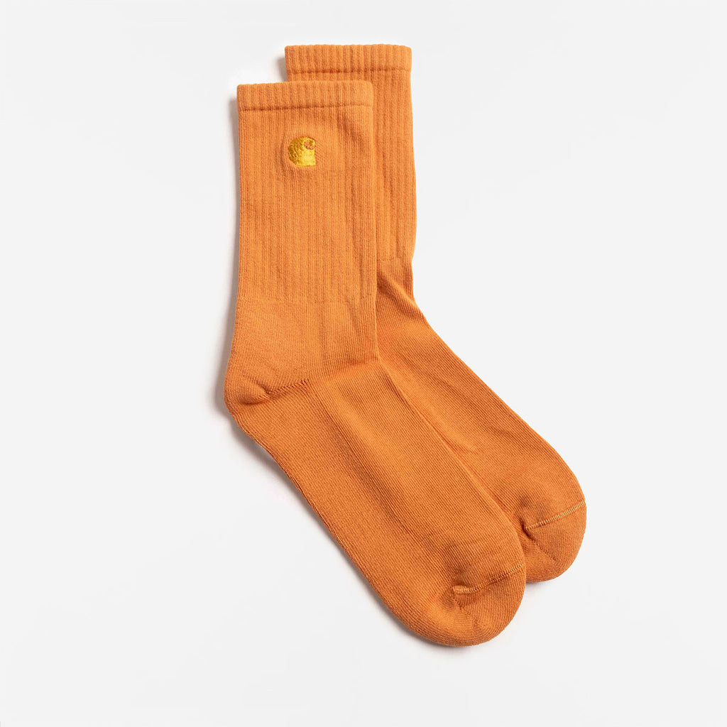 Carhartt WIP Chase Socks, Redhaven Gold, Detail Shot 2