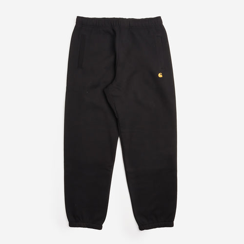 Carhartt WIP Chase Sweat Pant in Black, front view