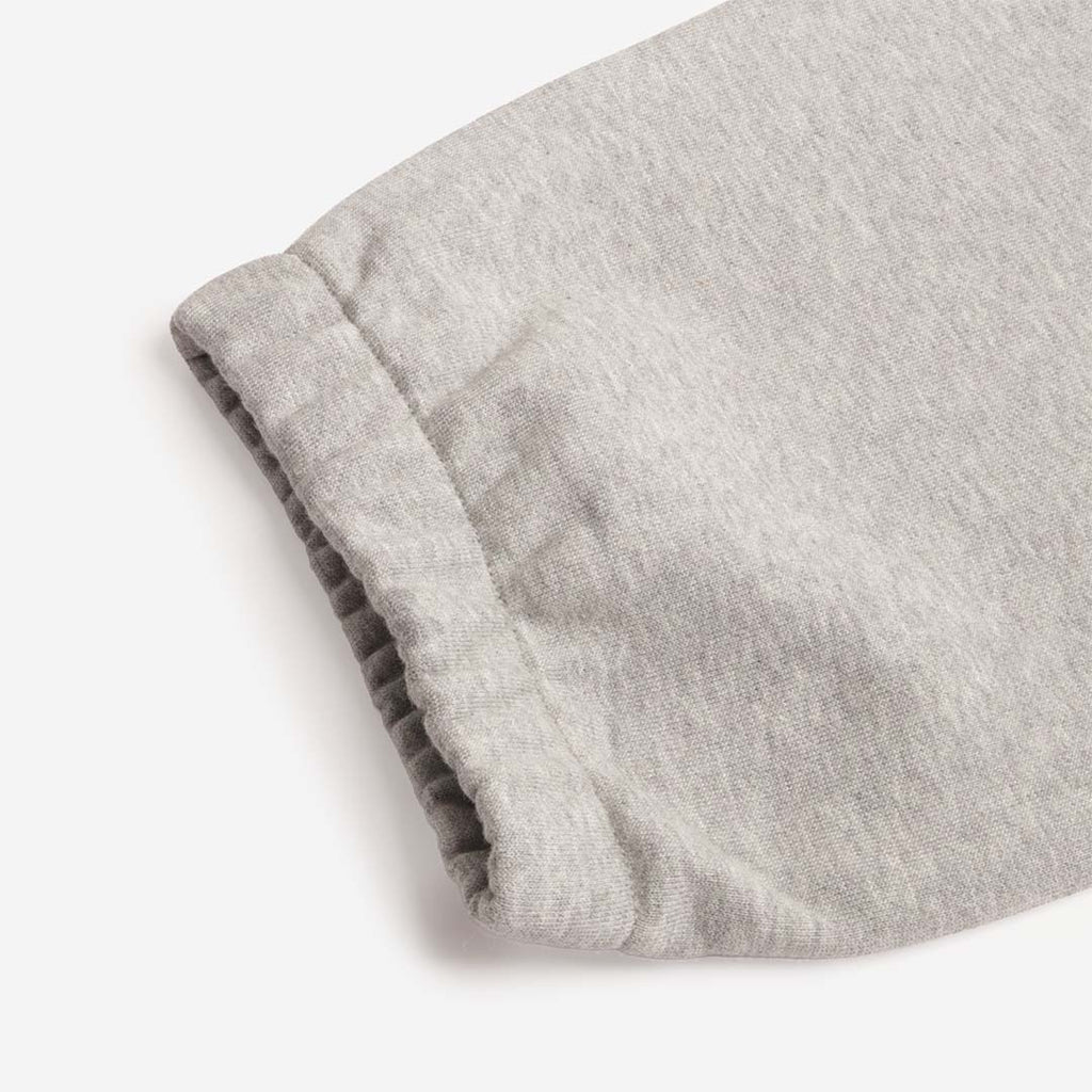 Ribbed ankle cuff on grey Chase sweat pant