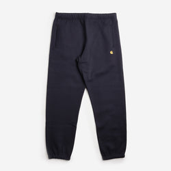thumbnail Carhartt WIP Chase Sweat Pant, Dark Navy Gold, Detail Shot 1