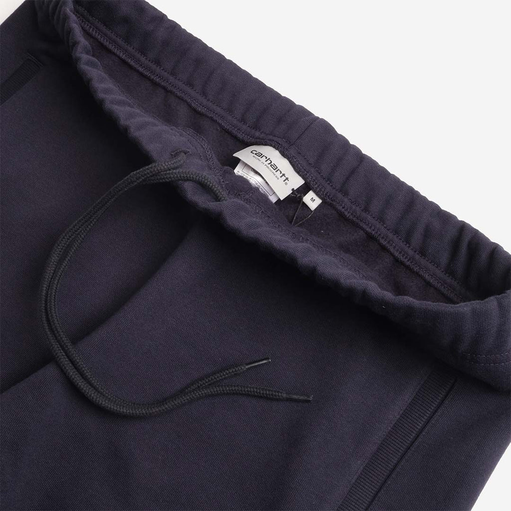 Carhartt WIP Chase Sweat Pant, Dark Navy Gold, Detail Shot 4