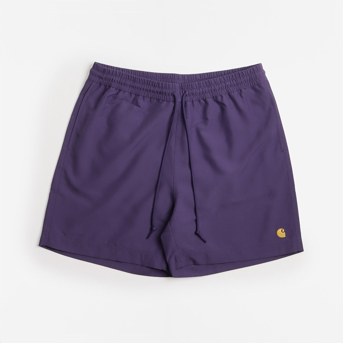 Carhartt WIP Chase Swim Shorts, Calla Gold, Detail Shot 1