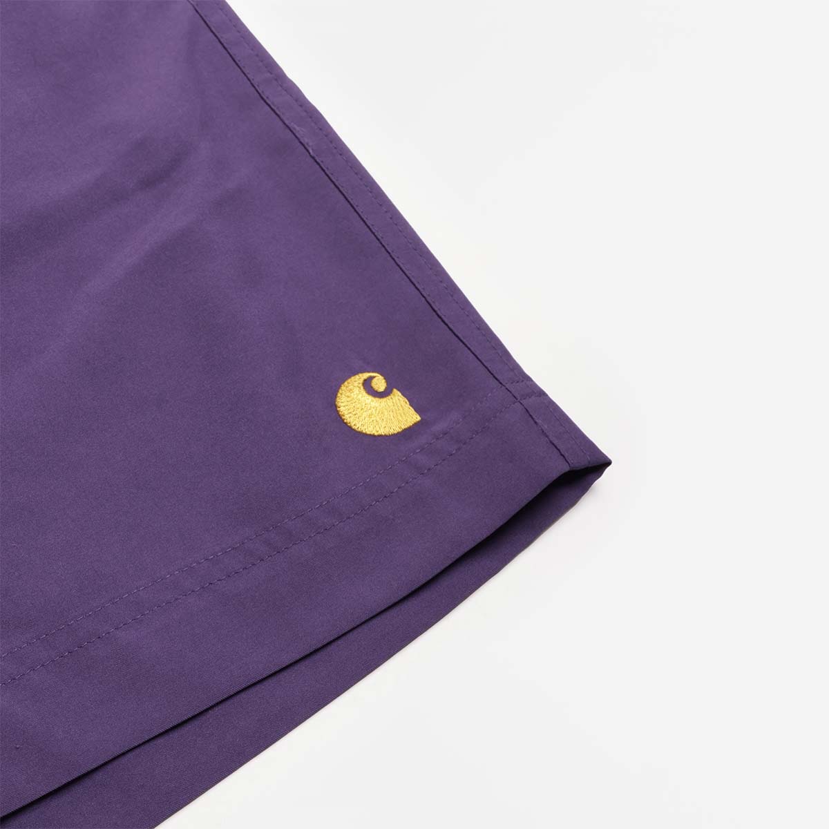 Carhartt WIP Chase Swim Shorts, Calla Gold, Detail Shot 5