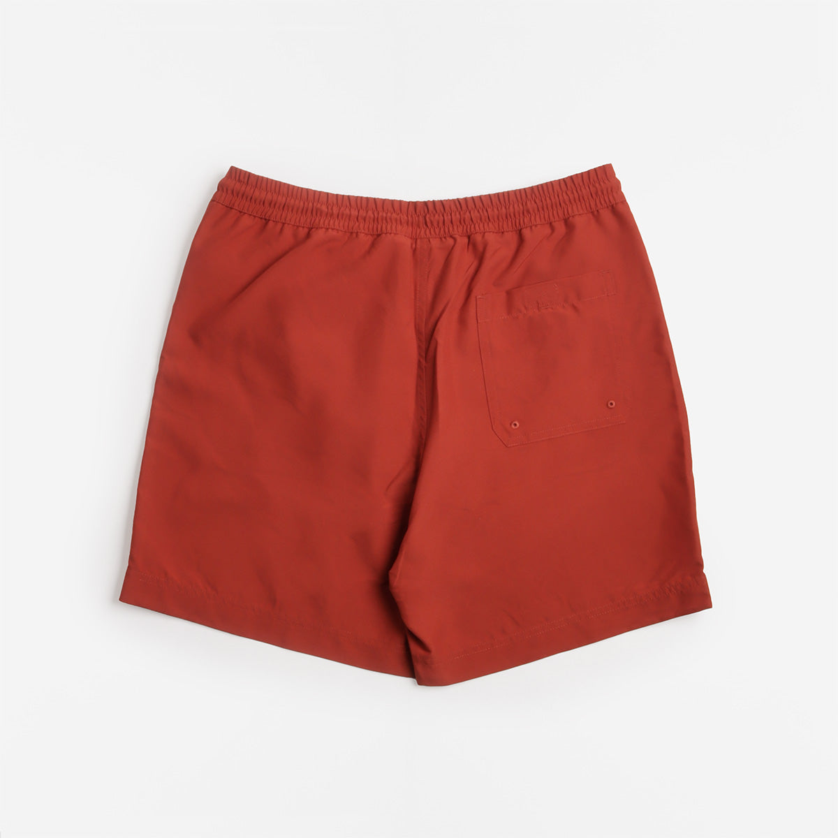 Carhartt WIP Chase Swim Shorts, Oxide Red Gold, Detail Shot 2