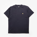Carhartt WIP Chase T-Shirt in Dark Navy Gold, front view