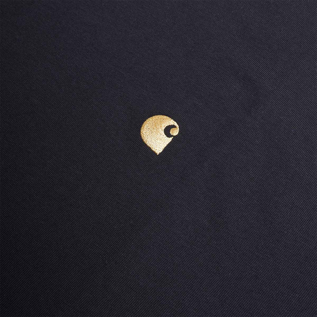 Carhartt WIP Chase T-Shirt, Black Gold, Detail Shot 2