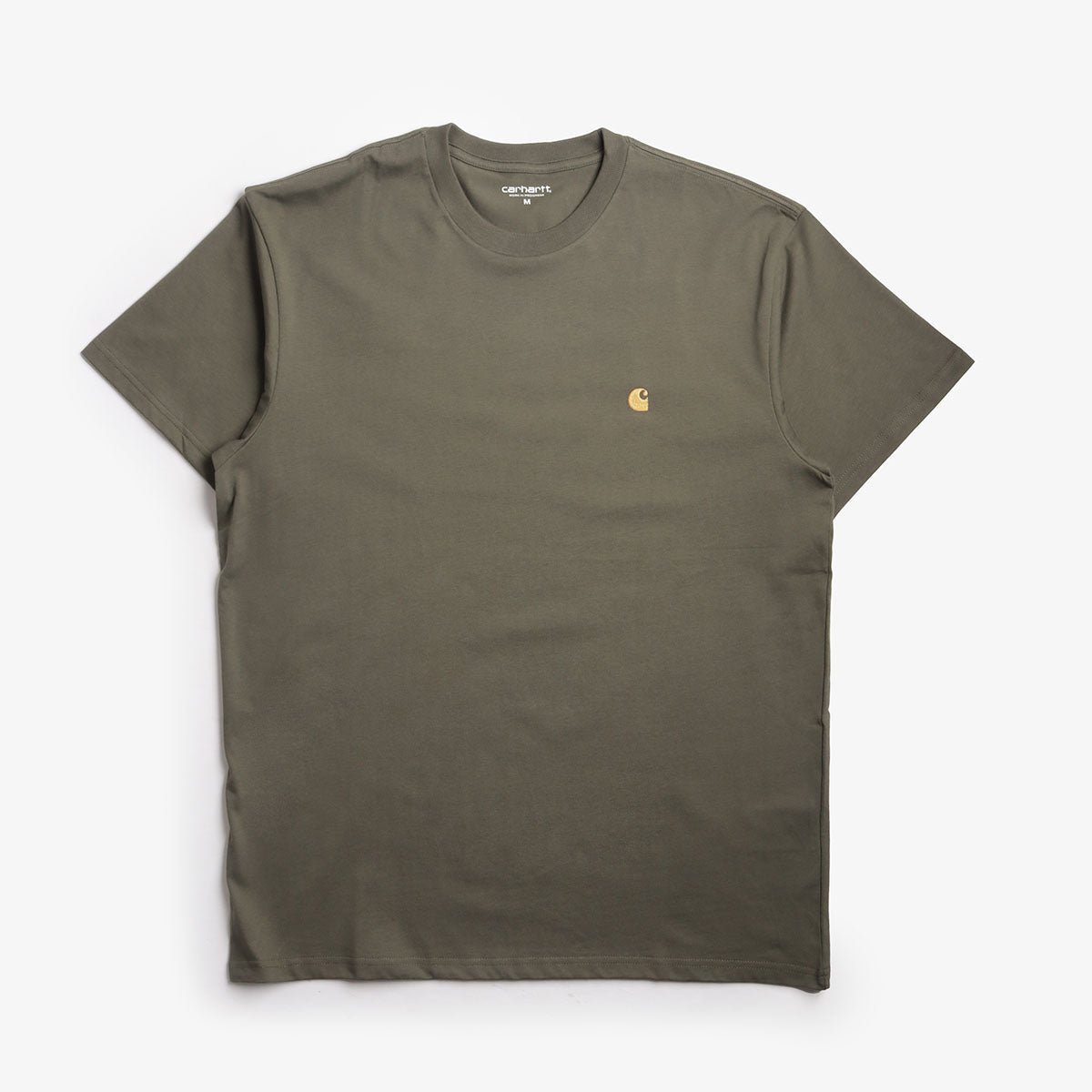 Carhartt WIP Chase T-Shirt, Leaf Gold, Detail Shot 1