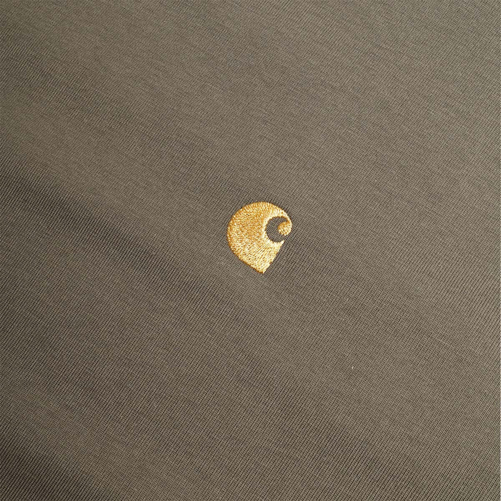 Carhartt WIP Chase T-Shirt, Leaf Gold, Detail Shot 3