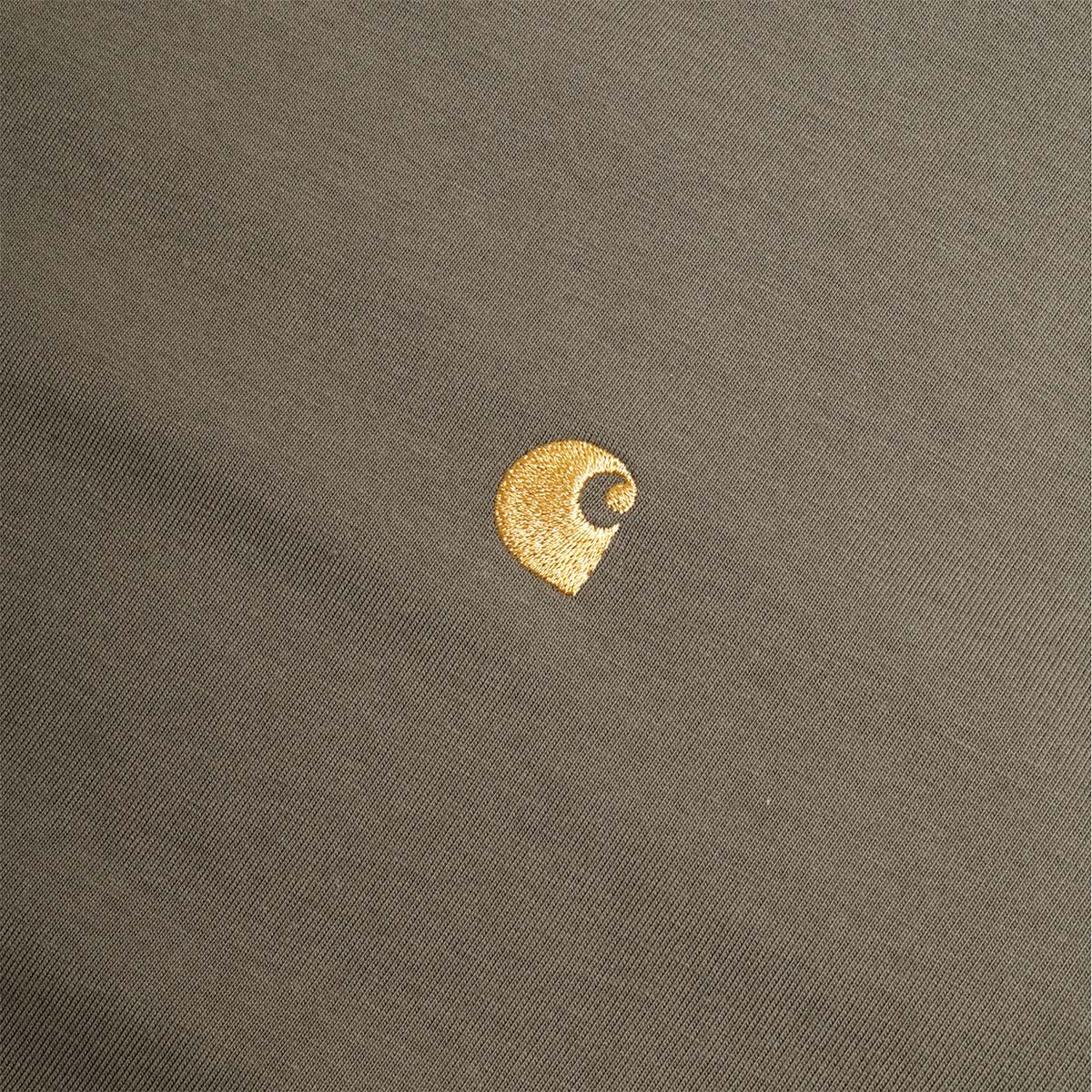 main Carhartt WIP Chase T-Shirt, Leaf Gold, Detail Shot 3