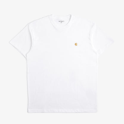 Carhartt WIP Chase T-Shirt, White Gold, Detail Shot 1