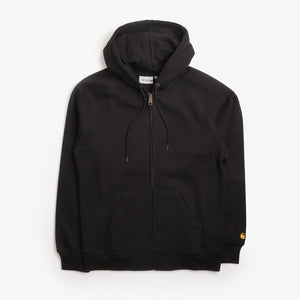Carhartt WIP Chase Zip Hoodie - Black/Gold