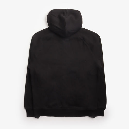 Carhartt WIP Chase Zip Hoodie in Black/Gold, back view