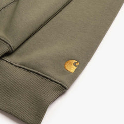 thumbnail Carhartt WIP Chase Zip Hoodie, Leaf Gold, Detail Shot 2