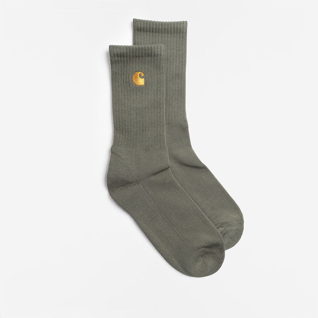 Carhartt WIP Chase Socks, Leaf Gold, Detail Shot 2