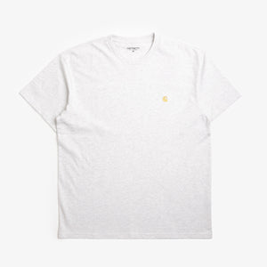 T-shirt Carhartt WIP Chase - Cendré bruyère/Or