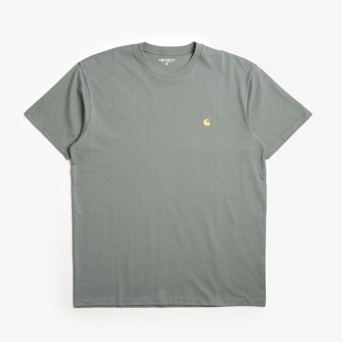 Carhartt WIP Chase T-Shirt, Velvet Green Gold, Detail Shot 1