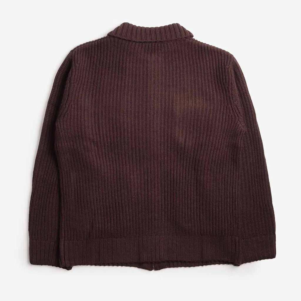 Carhartt WIP Chore Knit Jacket, Palisander, Detail Shot 5