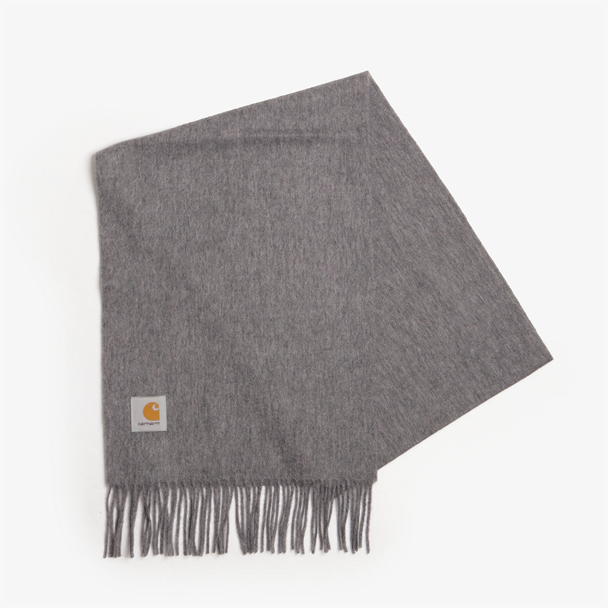main Carhartt WIP Clan Scarf, Dark Grey Heather, Detail Shot 1