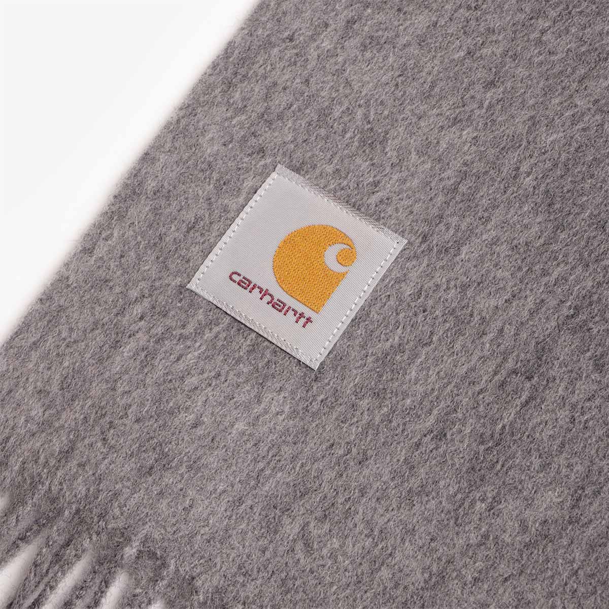 main Carhartt WIP Clan Scarf, Dark Grey Heather, Detail Shot 2