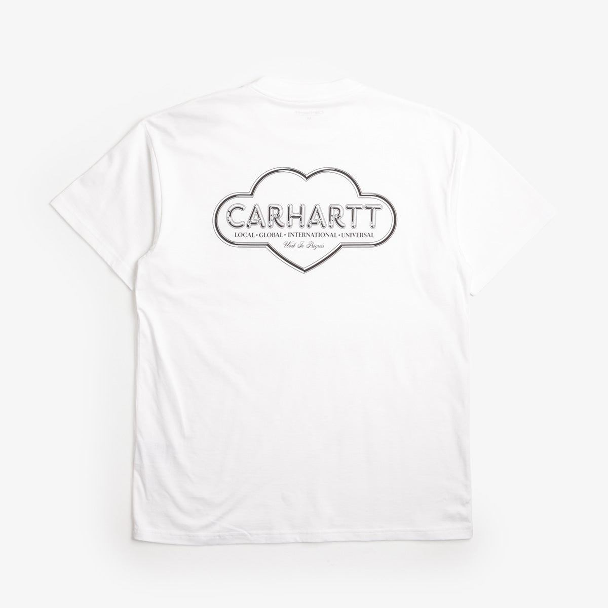 Carhartt WIP Cloud Heart T-Shirt, White, Detail Shot 3