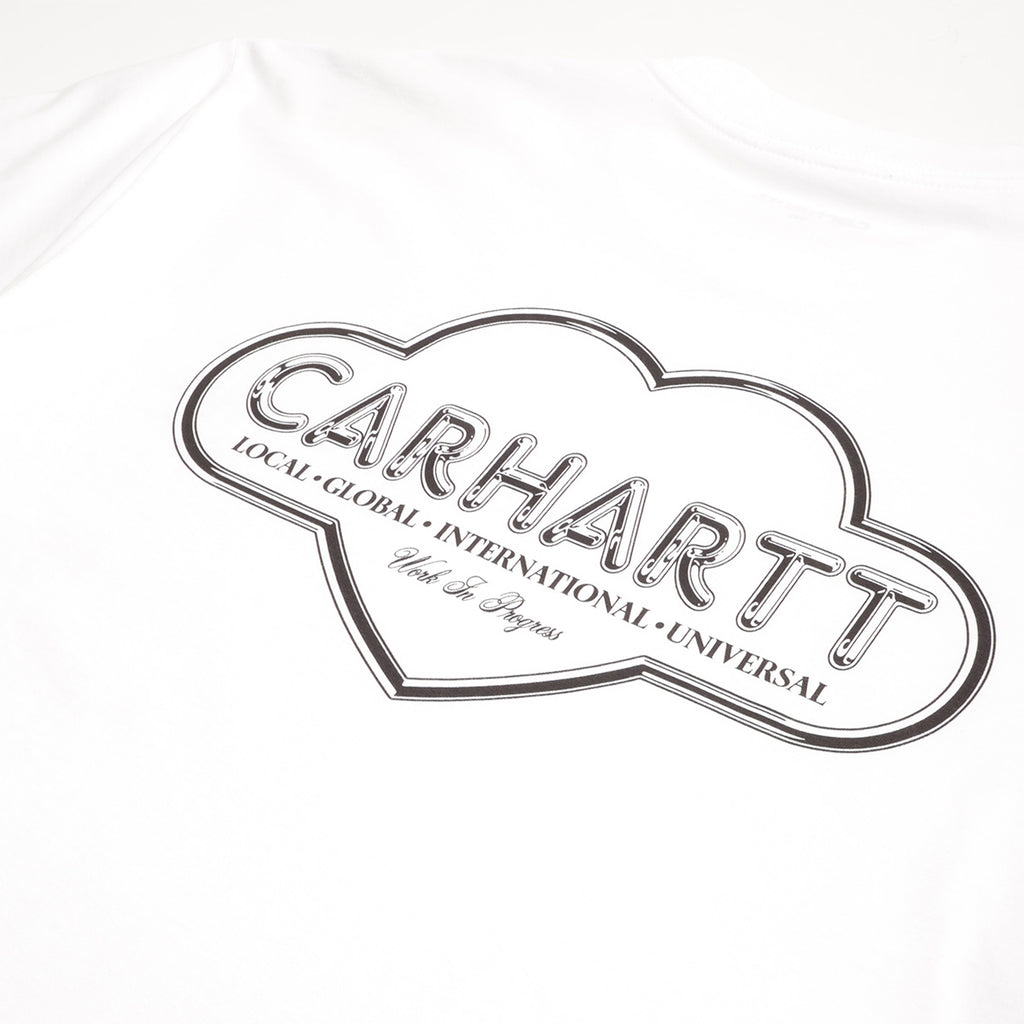 Carhartt WIP Cloud Heart T-Shirt, White, Detail Shot 4