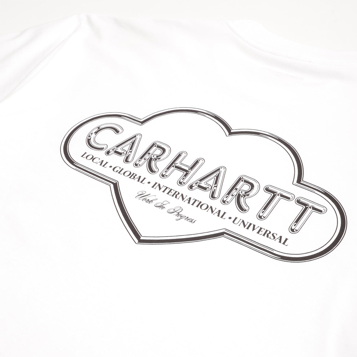 Carhartt WIP Cloud Heart T-Shirt, White, Detail Shot 4