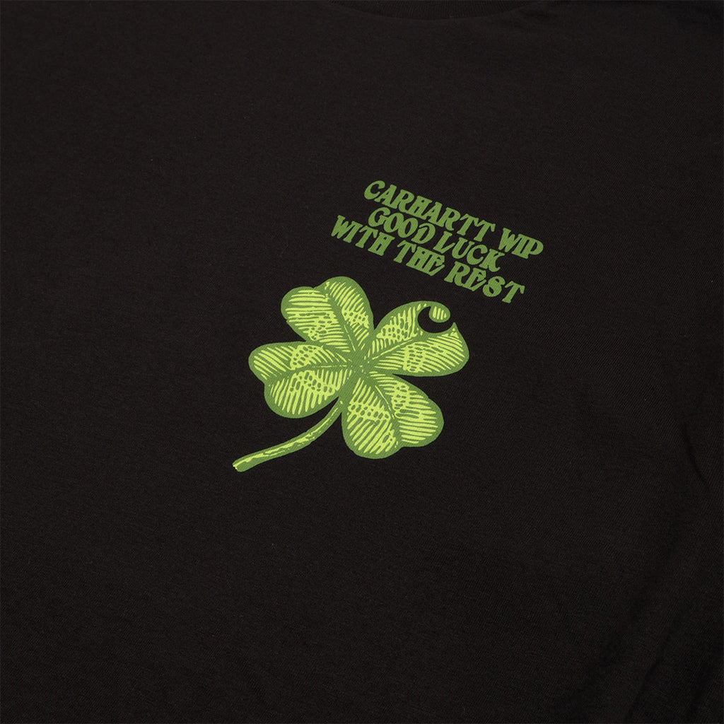 Carhartt WIP Clover T-Shirt, Black, Detail Shot 2