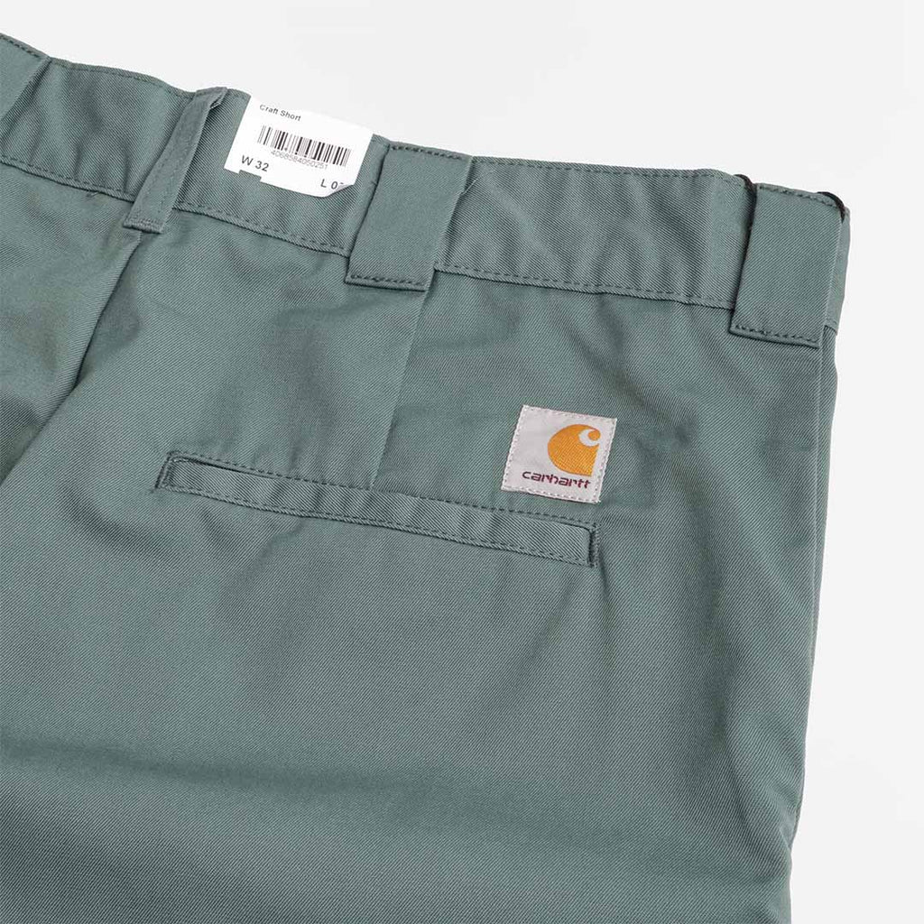 Carhartt WIP Craft Shorts, Silver Pine (Rinsed), Detail Shot 4