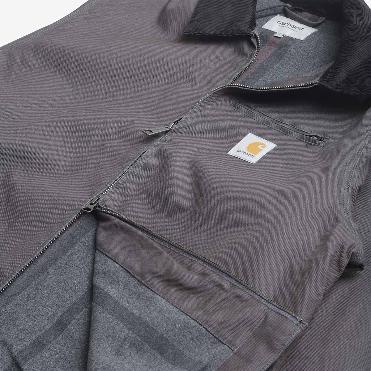 main Carhartt WIP Detroit Jacket (Winter), Graphite Black (Rigid), Detail Shot 4