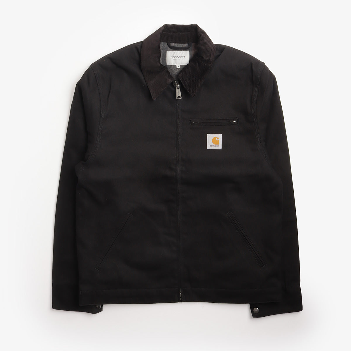 Carhartt WIP Detroit Jacket in Black, front view