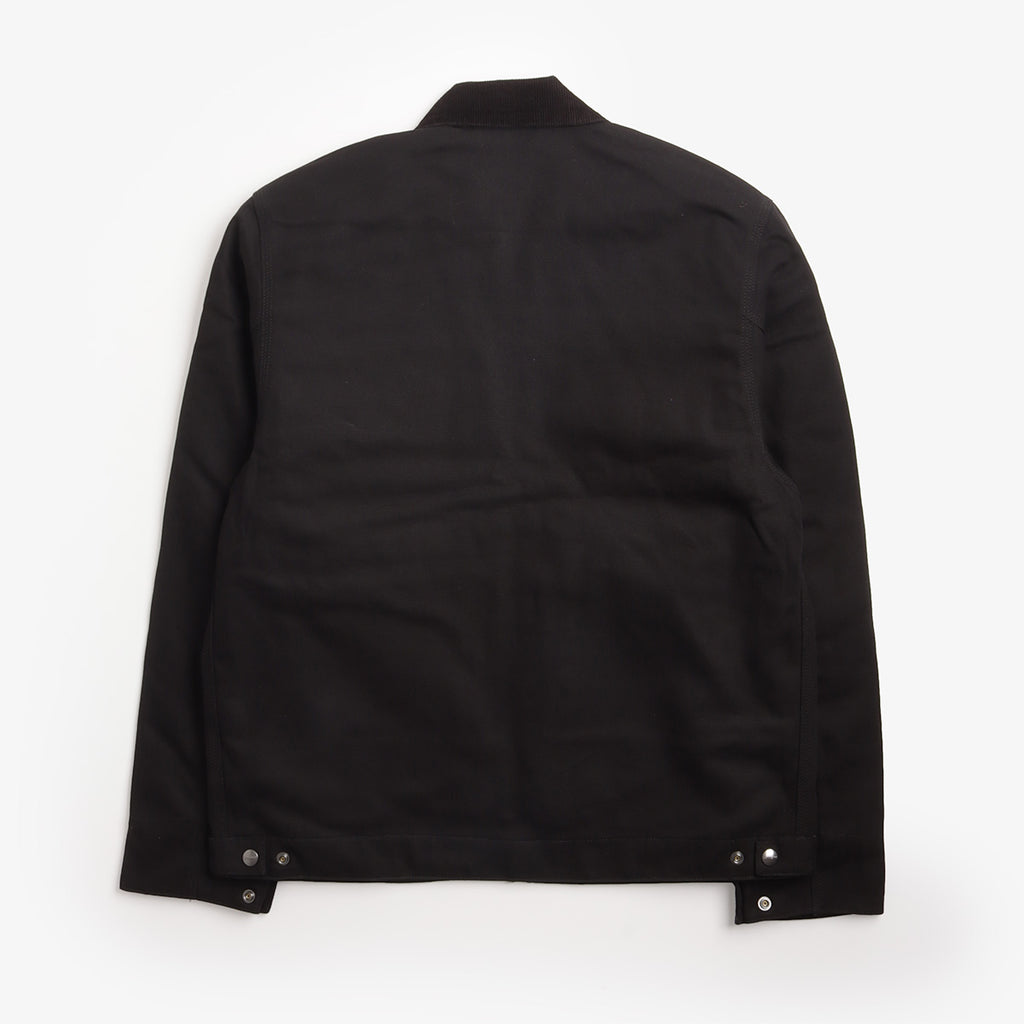 Carhartt WIP Detroit Jacket in Black, back view