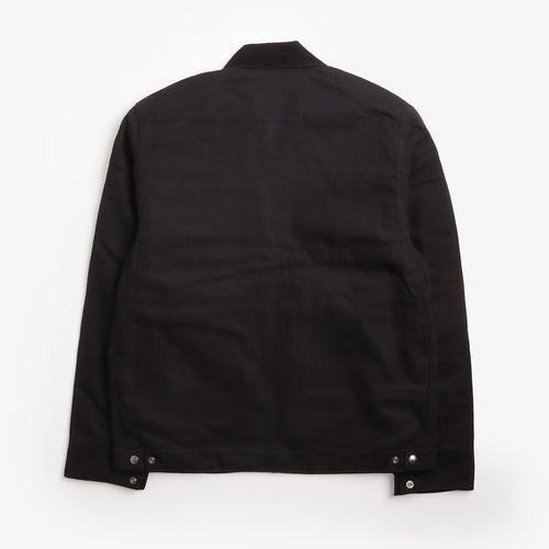 Carhartt WIP Detroit Jacket in Black, back view