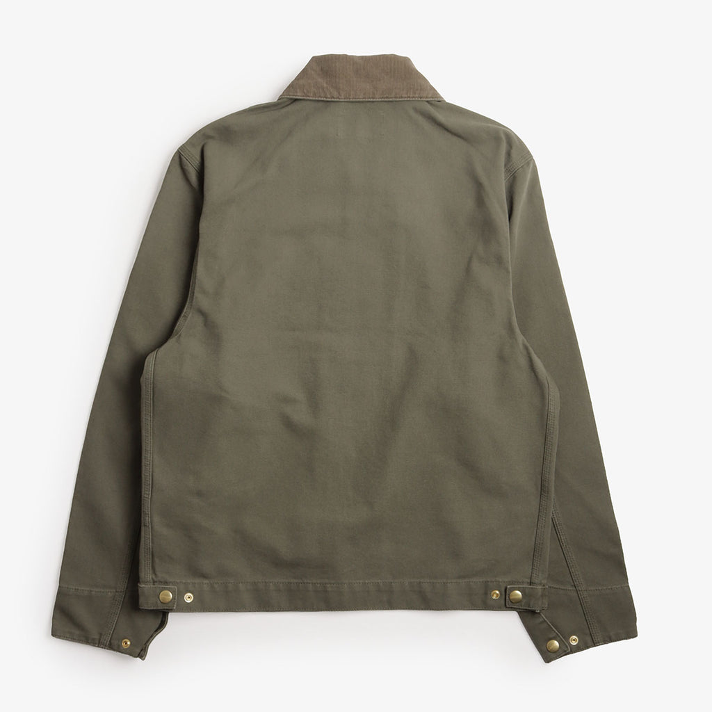 Carhartt WIP Detroit Jacket, Leaf Leaf (Stone Canvas), Detail Shot 5