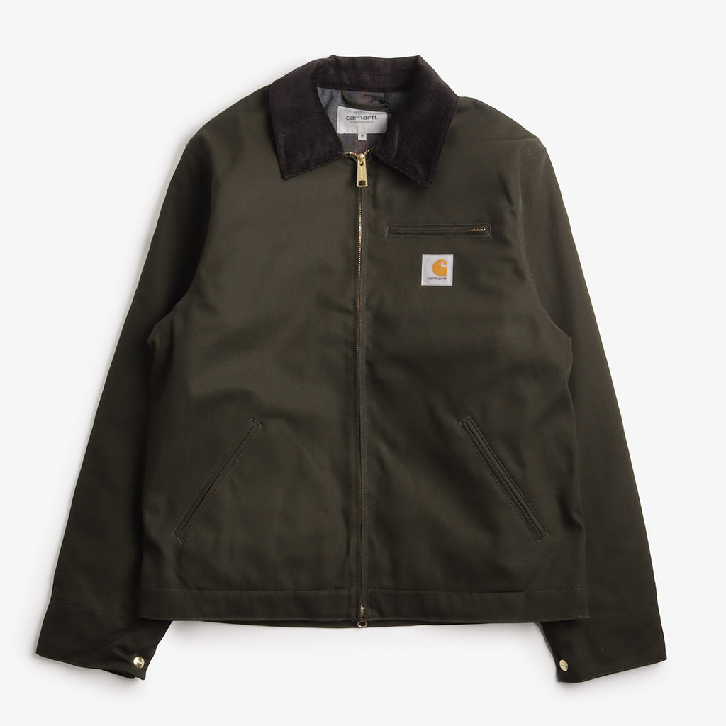 Carhartt WIP Detroit Jacket (Winter), Olive Black Rigid, Detail Shot 1
