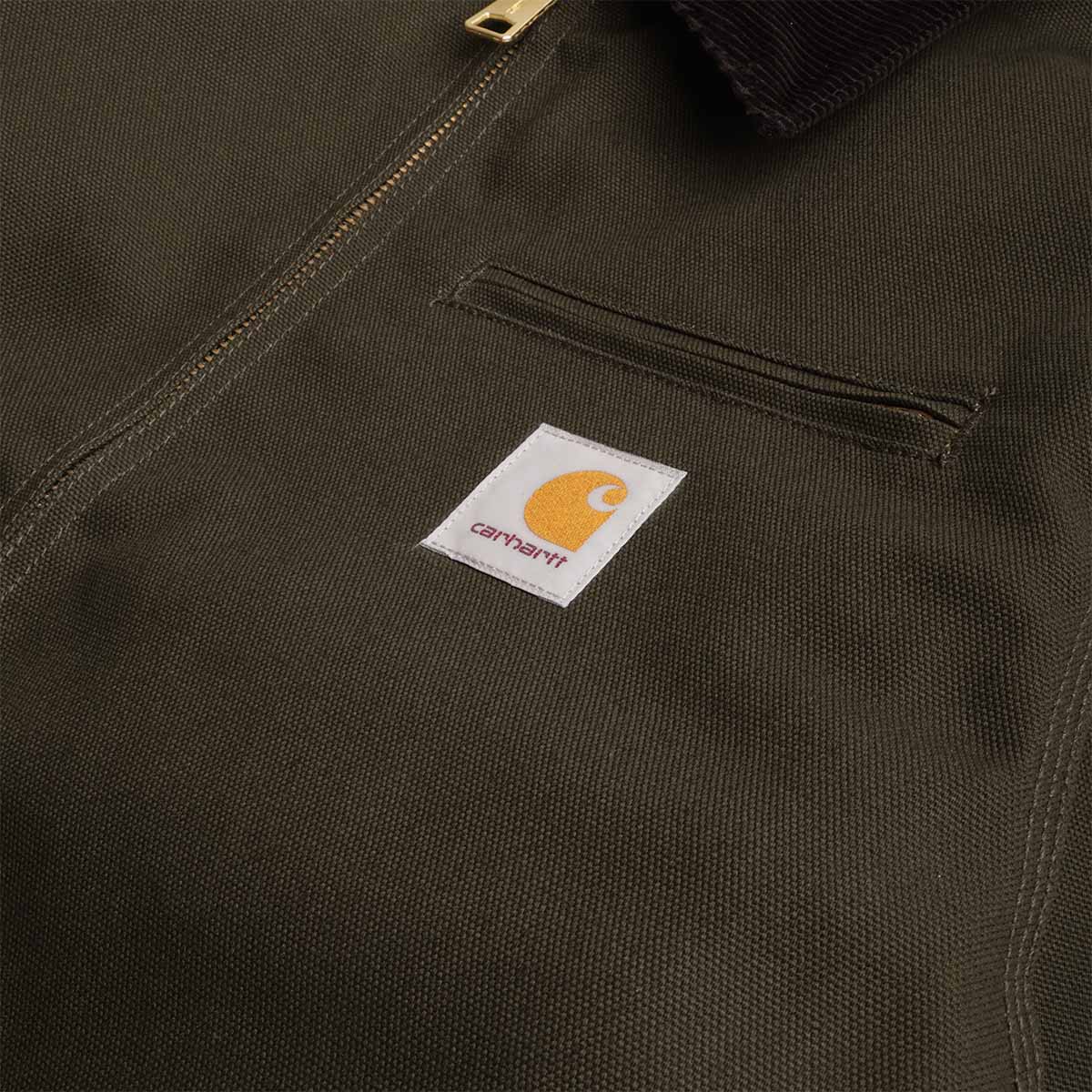 Carhartt WIP Detroit Jacket (Winter), Olive Black Rigid, Detail Shot 2