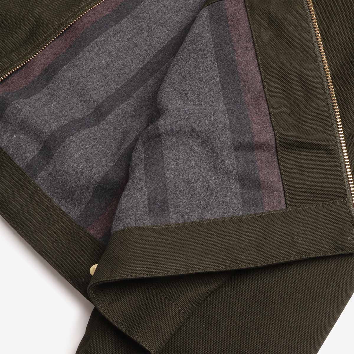 Carhartt WIP Detroit Jacket (Winter), Olive Black Rigid, Detail Shot 4