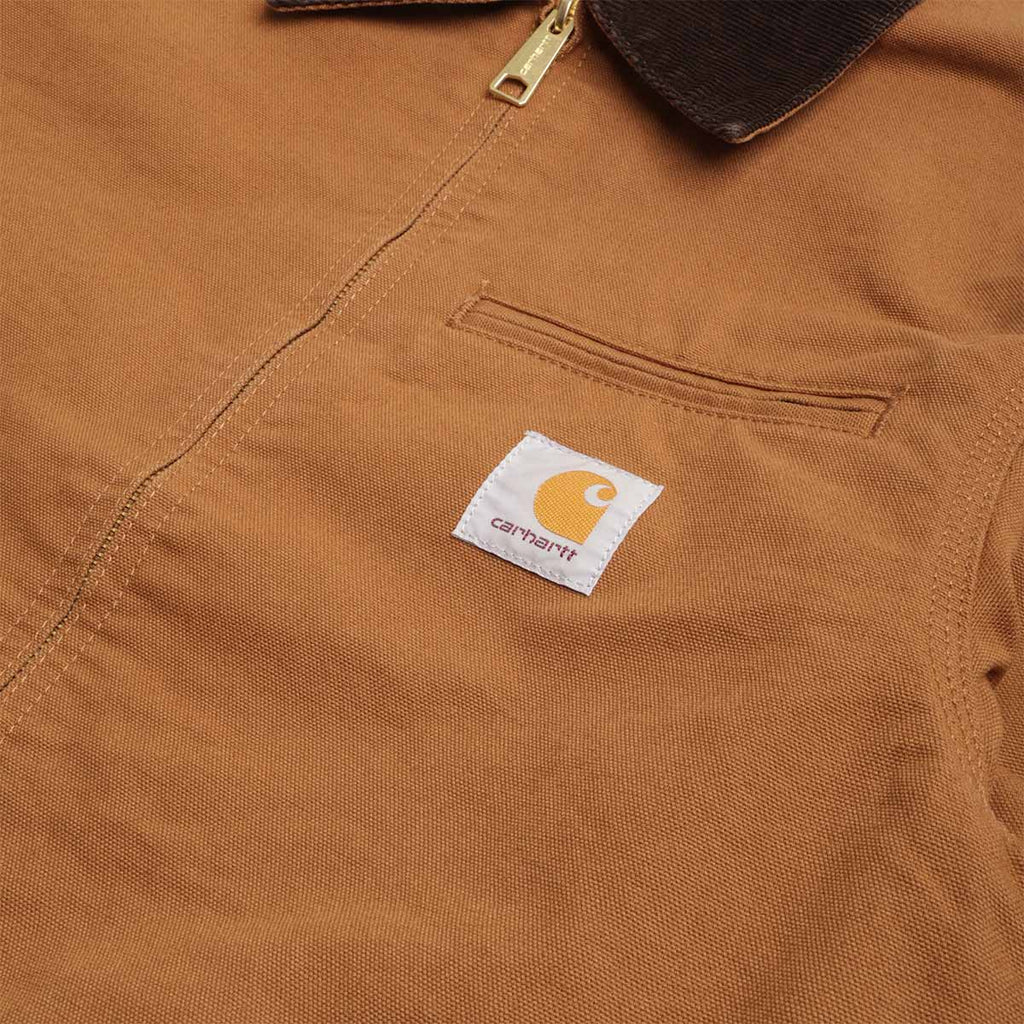 Carhartt WIP Detroit Jacket, Hamilton Brown Tobacco (Rinsed), Detail Shot 2