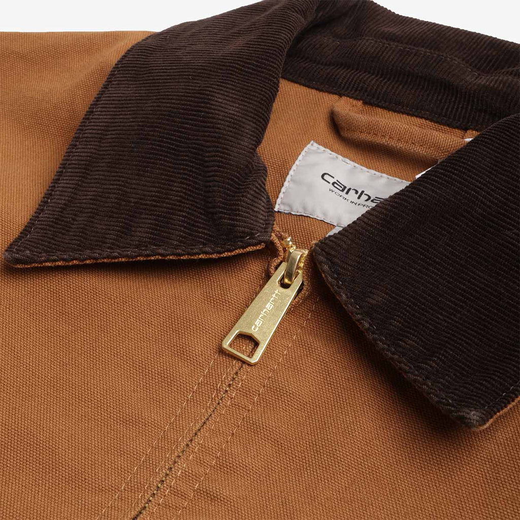 Carhartt WIP Detroit Jacket, Hamilton Brown Tobacco (Rinsed), Detail Shot 3