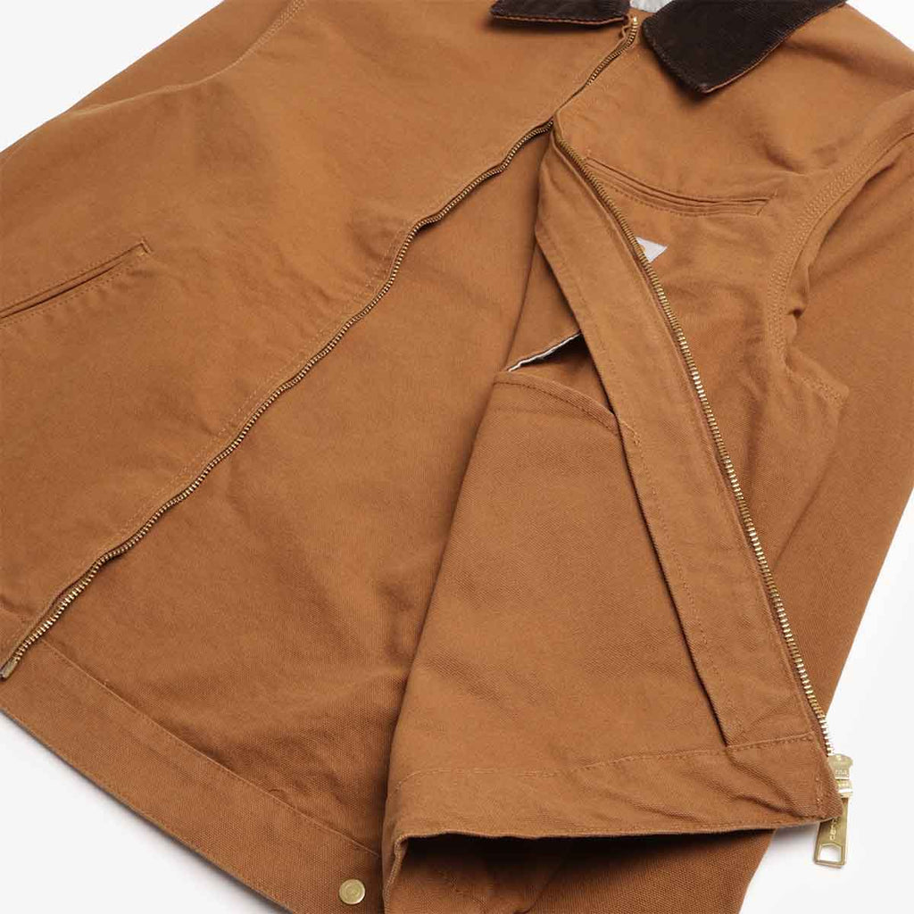 Carhartt WIP Detroit Jacket, Hamilton Brown Tobacco (Rinsed), Detail Shot 5