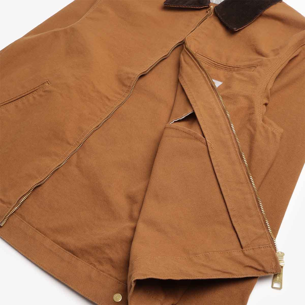 Carhartt WIP Detroit Jacket, Hamilton Brown Tobacco (Rinsed), Detail Shot 5