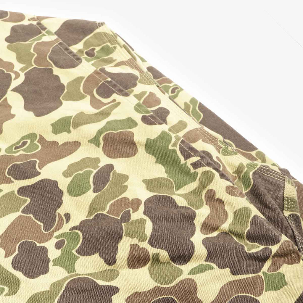Carhartt WIP Duck Detroit Jacket, Camo Duck  Green (Stone Washed), Detail Shot 7