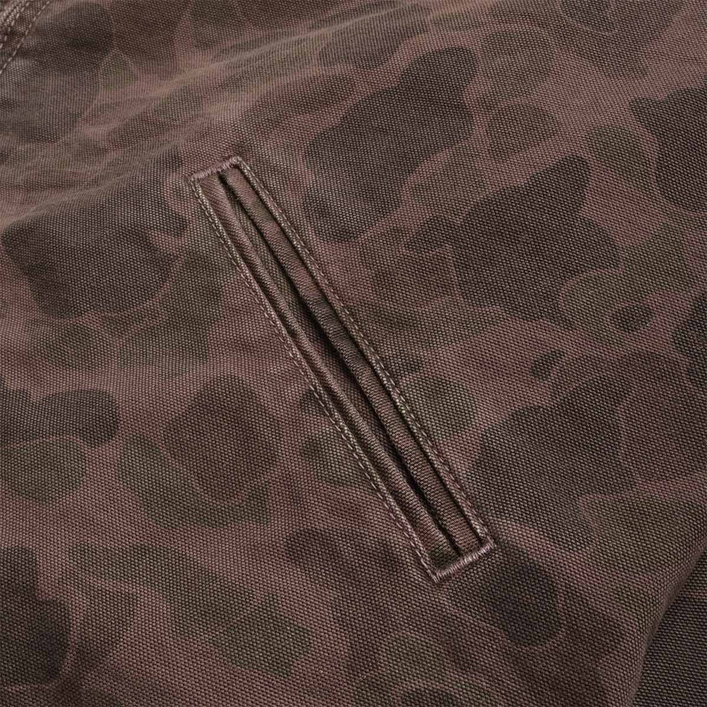 Carhartt WIP Duck Detroit Jacket, Camo Duck Green Porphyry (Garment Dyed), Detail Shot 5