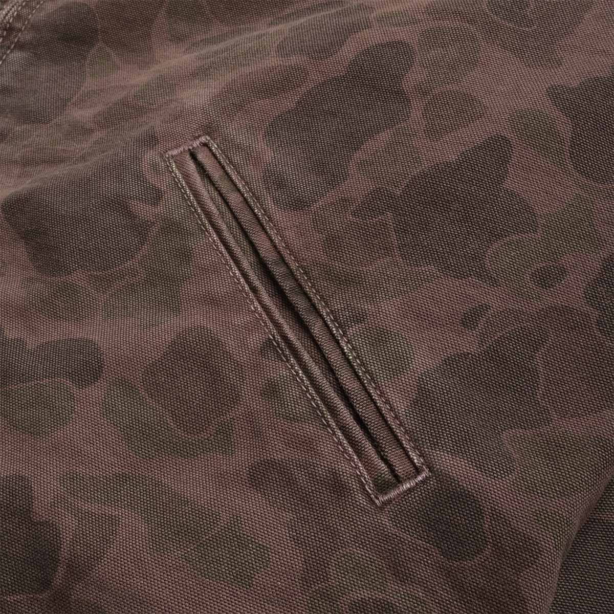 Carhartt WIP Duck Detroit Jacket, Camo Duck Green Porphyry (Garment Dyed), Detail Shot 5